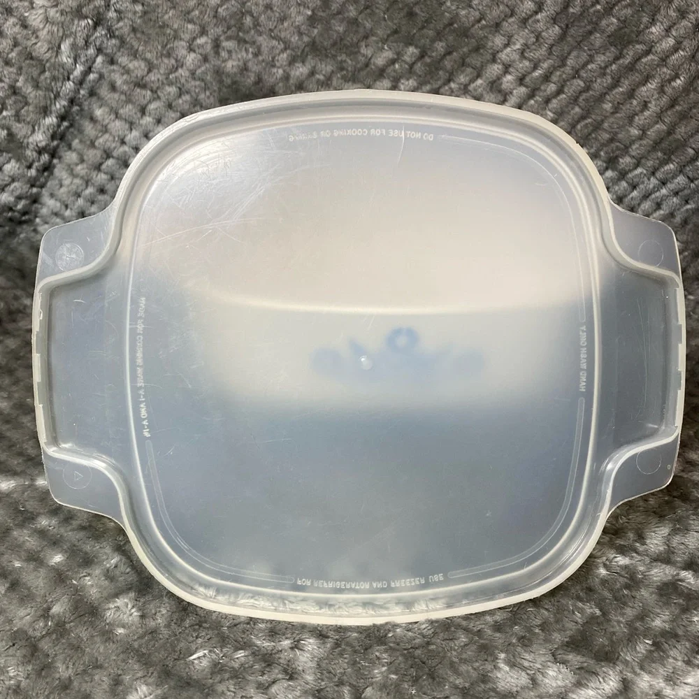 Vintage 1972-1979 Corningware Cornflower 1 Quart Casserole Dish with Cover